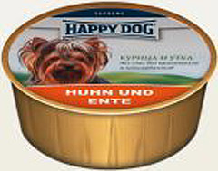 Happy Dog (Хэппи Дог) Нежные мясные паштеты Курица и Утка