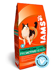 Iams Adult Hairball Chicken для выведения шерсти из желудка