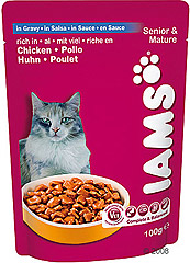 Iams Пауч для кошек, Старше 7лет Курица 100гр х 22шт