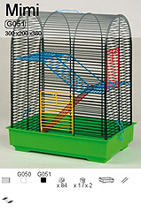 INTER-ZOO Клетка для грызунов MIMI 300х200х380мм (цветная)