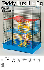 INTER-ZOO Клетка для грызунов TEDDY LUX II с пружиной 430х280х540мм