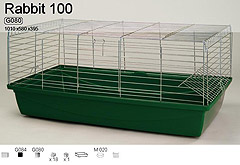 INTER-ZOO Клетка для кроликов RABBIT  100 1020х520х395мм (цветная)