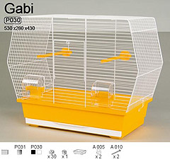 INTER-ZOO Клетка для птиц GABI 530х280х430мм (цветная)