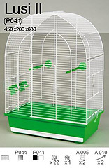 INTER-ZOO Клетка для птиц LUSI II (цветная) 450х280х630мм