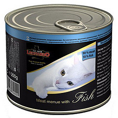 Leonardo Fish (Леонардо) консервы для кошек Мясо с рыбой