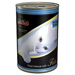 Leonardo Fish (Леонардо) консервы для кошек Мясо с рыбой