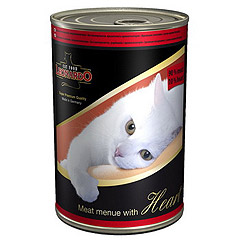 Leonardo Heart (Леонардо) консервы для кошек Мясо с сердцем