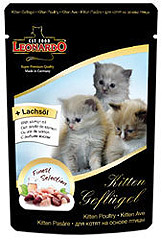 Leonardo Kitten Pouches (Леонардо) Пауч для котят на основе птицы