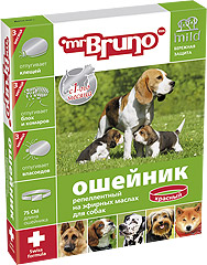 Mr. Bruno (М. Бруно) Ошейник для собак репеллентный  75см красный