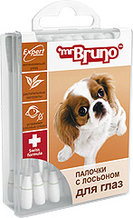 Mr. Bruno (М. Бруно) Палочки для ухода за глазами собак 36шт