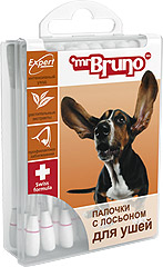 Mr. Bruno (М. Бруно) Палочки для ухода за ушами собак 36шт