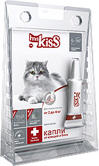 Ms. Kiss (М. Кисс) Капли инсектоакарицидные для кошек весом от 2 до 4кг 0,5мл