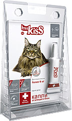Ms. Kiss (М. Кисс) Капли инсектоакарицидные для кошек весом от 4кг 0,8мл
