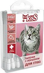 Ms. Kiss (М. Кисс) Палочки для ухода за глазами кошек 36шт