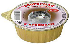 Зоогурман Мясное суфле для кошек с кроликом 125гр. х 16 шт. (ламистр)