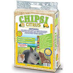 Наполнитель Chipsi Super Citrus для грызунов 1кг Древесный ароматизированный