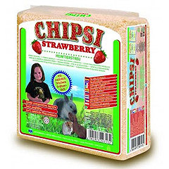 Наполнитель Chipsi Super Strawberry Клубника  для грызунов 1кг Древесный ароматизированный