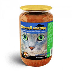 Ночной охотник консервы для кошек Кролик/сердце 650грх8шт (стекло)