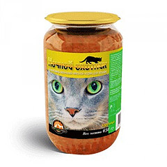 Ночной охотник консервы для кошек Курица 650грх8шт (стекло)