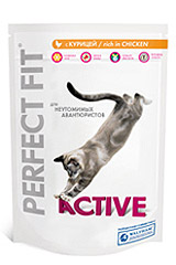Perfect Fit (Перфект Фит) сухой корм для активных кошек Рыба