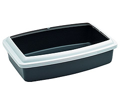 SAVIC Туалет для кошек OVAL TRAY MEDIUM c бортом 42х32х9,5см