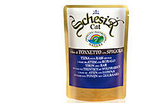 Schesir (Шесир) консервы для кошек Тунец и окунь 100гр. х 20шт.