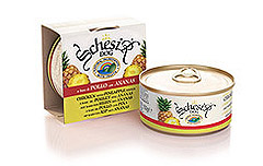 Schesir (Шесир) консервы для собак Цыпленок  и ананас 150гр. х 10шт.