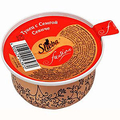 Sheba (Шеба) консервы для кошек Кусочки тунца и семги в соусе Севиче
