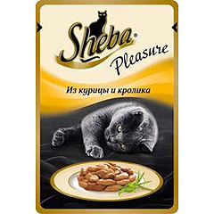 Sheba (Шеба) Пауч для кошек Плежер Курица и кролик