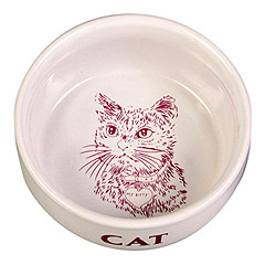 TRIXIE Миска для кошек "Cat", керамика 0,3л*ф11см