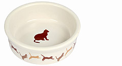 TRIXIE Миска для кошек с рисунком "Кошка", керамика 0,25л*ф11см